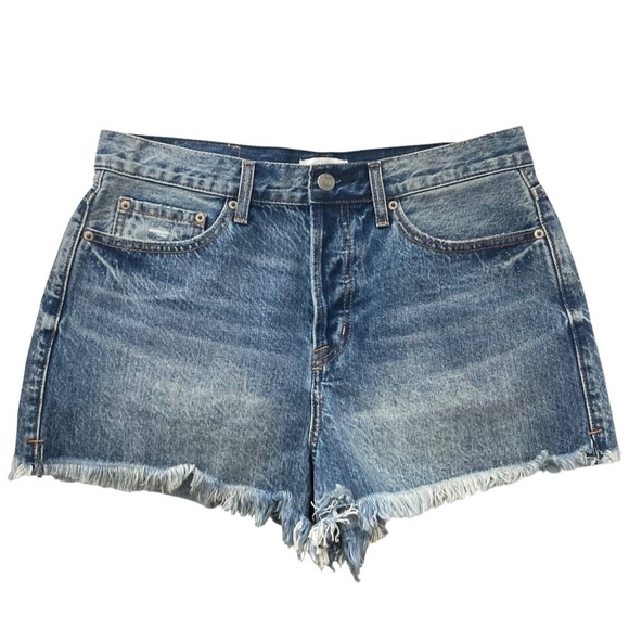 PISTOLA Nova Relaxed High Rise Cut Off Denim Shorts NEW - Picture 7 of 11